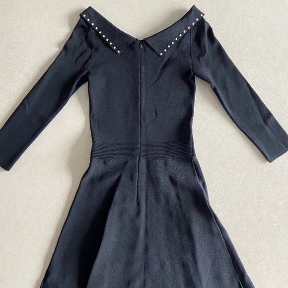 Sandro F/W 2019 Rocket Embellished Collared Dress ASO Anastasia Steele - Picture 9 of 14